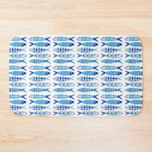 Bath Mat Portuguese Tile Sardines 20 x 31 inch Non-slip Bathroom