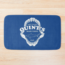 Bath Mat Quints Shark Fishing - Jaws 20 x 31 inch Non-slip Bathroom