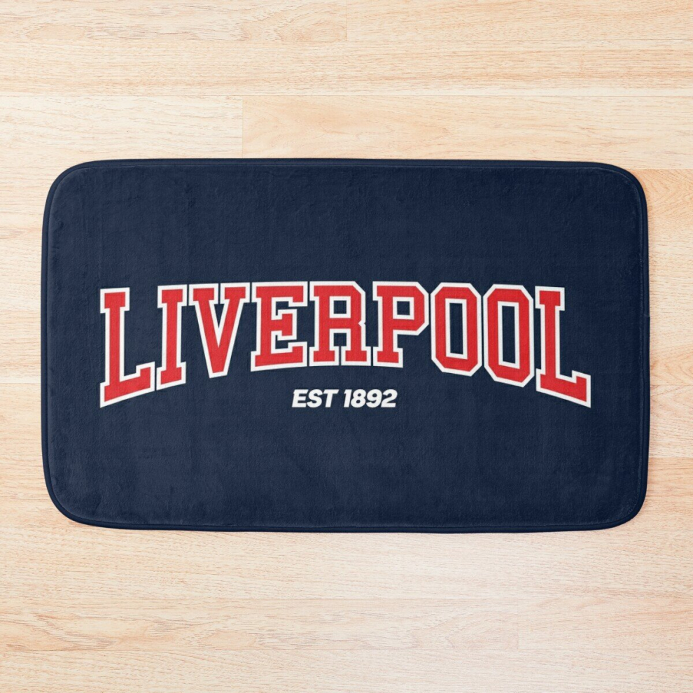 Bath Mat Liverpool EST 1892 20 x 31 inch Non-slip Bathroom