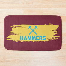 Bath Mat Hammers West Ham 20 x 31 inch Non-slip Bathroom
