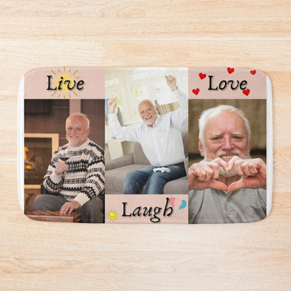Bath Mat Hide The Pain Harold - Live, Laugh, Love 20 x 31 inch Non-slip Bathroom-image-OPC-PCPZPYF-NEW