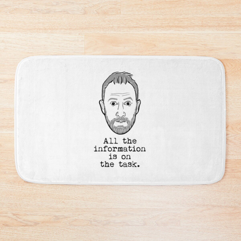 Bath Mat Taskmaster - Alex Horne - All the information is on the task 20 x 31 inch Non-slip Bathroom-image-OPC-PCPZNR8-NEW