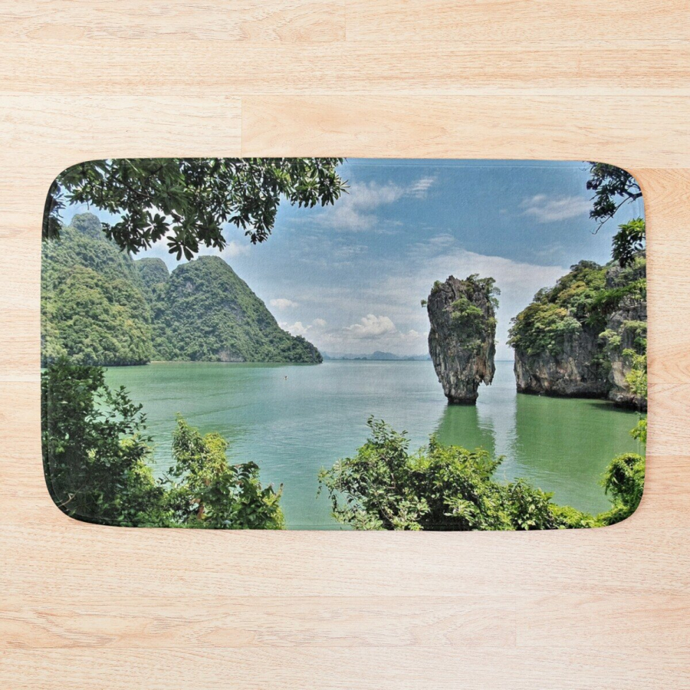 Bath Mat Paradise island - Khao Ta Pu rock 20 x 31 inch Non-slip Bathroom-image-OPC-PCPZNR7-NEW