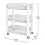 (3 Tier - Taupe) 3/4 Tier Kitchen Trolley Storage Fruit Vegetable 4