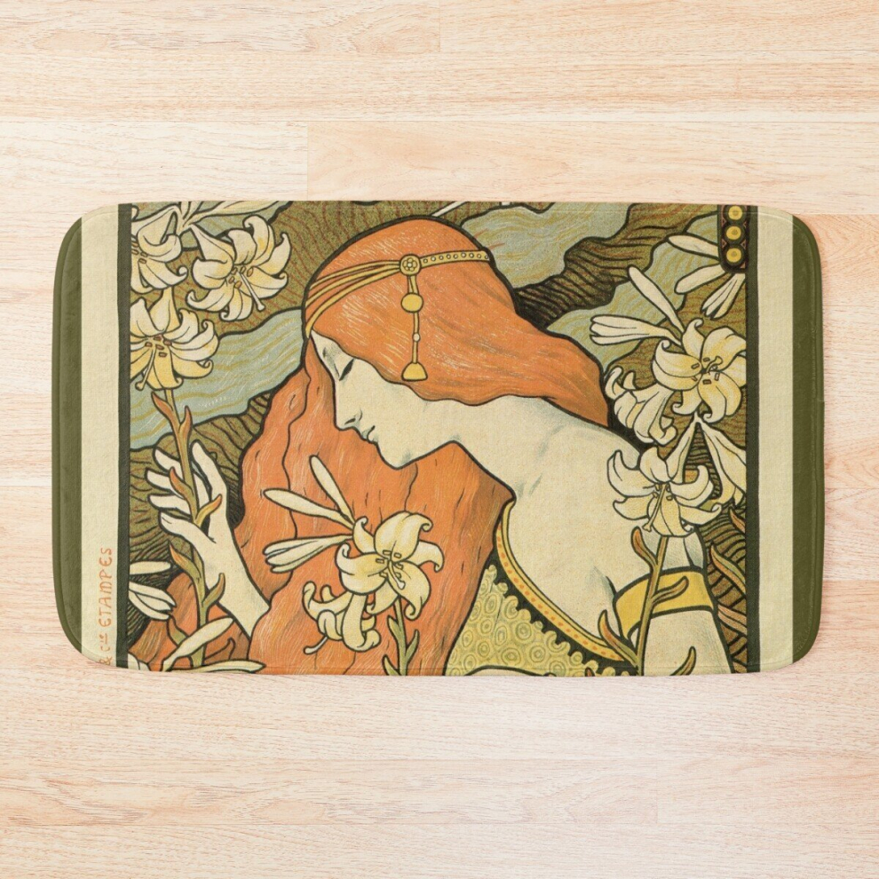 Bath Mat Ermitage art nouveau magazine 20 x 31 inch Non-slip Bathroom-image-OPC-PCPZQZM-NEW
