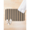 Bath Mat Black And Beige Stripped Pattern 20 x 31 inch Non-slip Bathroom 3