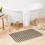 Bath Mat Black And Beige Stripped Pattern 20 x 31 inch Non-slip Bathroom 5