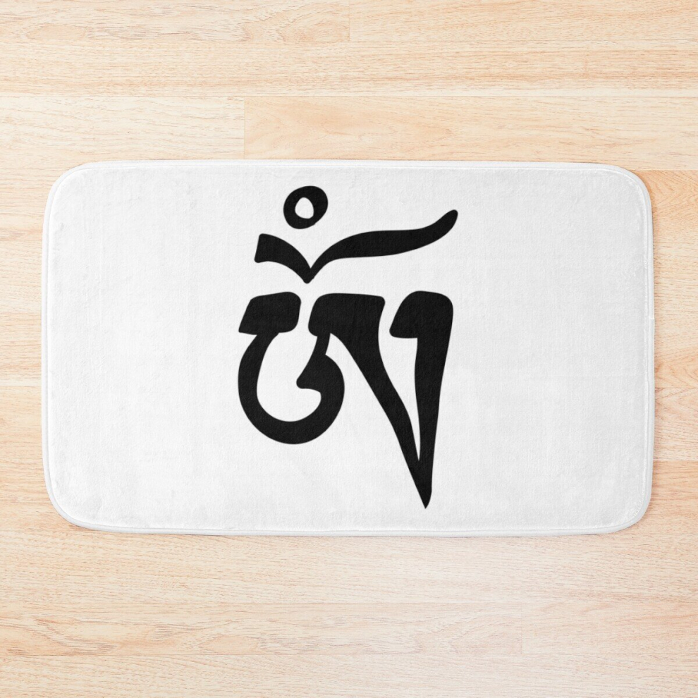 Bath Mat Tibetan OM 20 x 31 inch Non-slip Bathroom-image-OPC-PCPZPRC-NEW