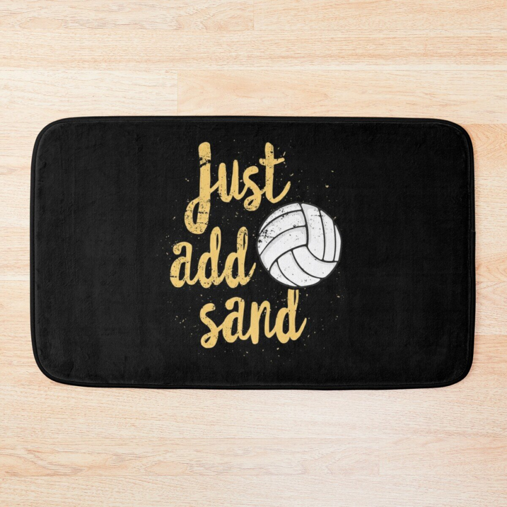 Bath Mat Just Add Sand Funny Volleyball Beach Lovers 20 x 31 inch Non-slip Bathroom-image-OPC-PCPZSP6-NEW