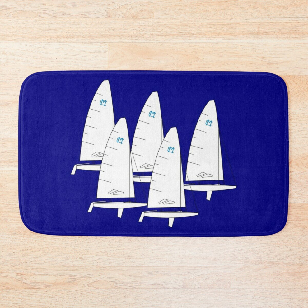 Bath Mat MC Scow Sailboats Racing 20 x 31 inch Non-slip Bathroom-image-OPC-PCPZSVY-NEW