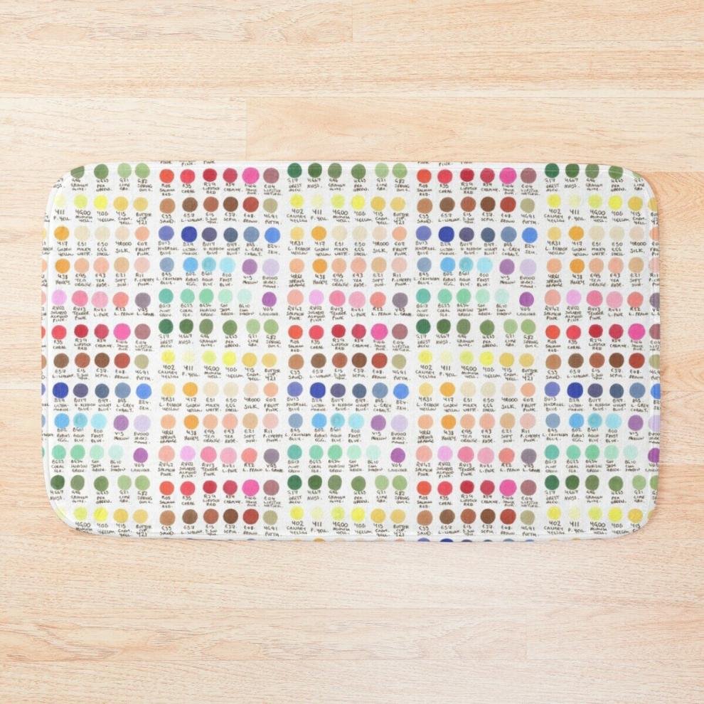 Bath Mat Stephs Marker Swatches! 20 x 31 inch Non-slip Bathroom-image-OPC-PCPZRGM-NEW