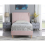 Seconique Amelia 3ft Single Bed in Pink Velvet Fabric 3