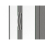 Seconique Nevada Mirrored Wardrobe 3 Door 2 Drawer  Grey 3D Effect 4
