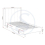 Seconique Amelia 3ft Single Bed in Pink Velvet Fabric 4