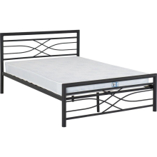 Kelly 5ft Metal Bed Frame in Black Finish