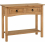 Seconique Corona Distressed Waxed Pine 2 Drawer Console Table 1