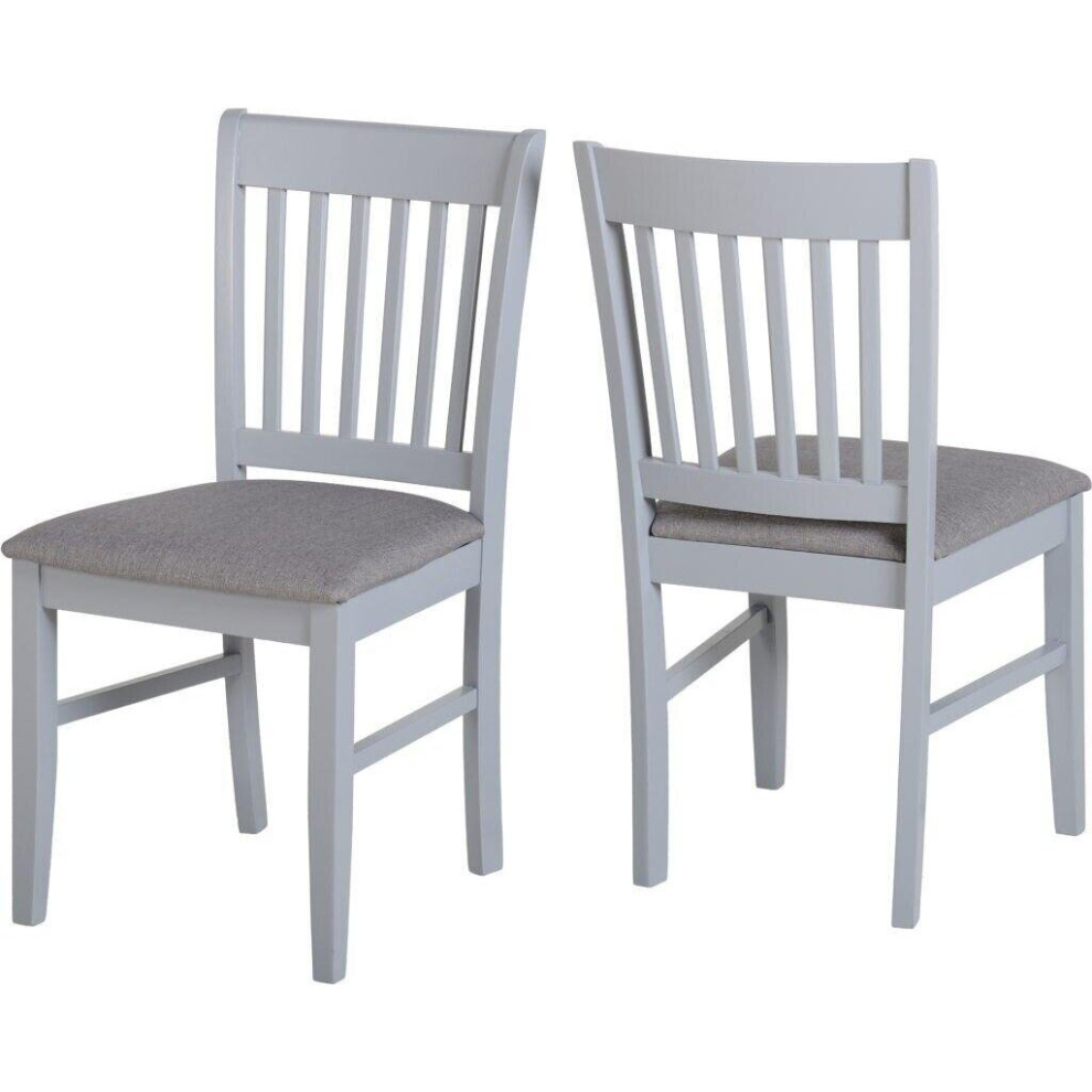 Seconique Oxford 2 Fabric Chairs Priced Per Pair Grey