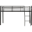 Seconique Kora Mid Sleeper Metal Bed Frame in Black Finish fits  3ft Single Mattress 3