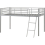 Seconique Kora Mid Sleeper Metal Bed Frame in Silver Finish fits  3ft Single Mattress 1