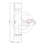 Seconique Nevada 1 Door 1 Drawer Wardrobe Grey Gloss and Oak Effect 4