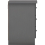 Seconique Nevada Bedside 3 Drawer 3D Effect Grey 5