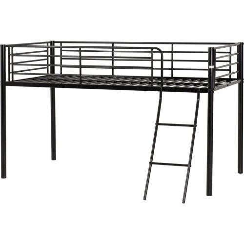 Seconique Kora Mid Sleeper Metal Bed Frame in Black Finish fits  3ft Single Mattress