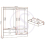 Seconique Nevada 4 Door 2 Drawer Mirrored Wardrobe in 3D Effect Grey Finish 5