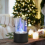Living And Home Round Bio Ethanol Tabletop Fireplace with Flame Guard 3