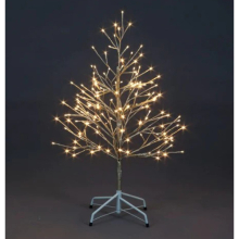 Garden Store Direct 90cm Champagne Gold Tree with 152 Warm White LEDs - Indoor/Outdoor Decorative Centerpiece