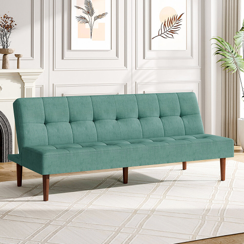 Living And Home (Dark Green) Contemporary Convertible Sofa Bed