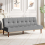 Living And Home (Grey) Contemporary Convertible Sofa Bed 1