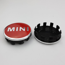 (Red) 4pcs 56mm Black Red Auto Wheel Center Cap Logo Hub Covers Badge Emblem Accessories For Mini Cooper S Works Jcw Car Styling