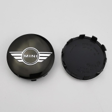 (WINGS) 4pcs 56mm Black Red Auto Wheel Center Cap Logo Hub Covers Badge Emblem Accessories For Mini Cooper S Works Jcw Car Styling