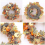 Artificial Fall Wreath With Pumpkin Bell And Berries For Halloween 4