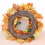 Artificial Fall Wreath With Pumpkin Bell And Berries For Halloween 2
