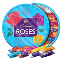 Cadbury's Roses 550g Dairy Milk Hazel Caramel Orange Creme Truffle