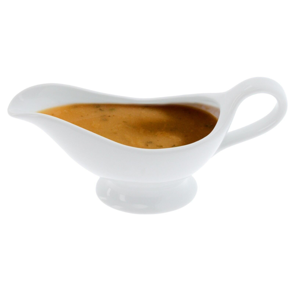 Apollo Gravy Boat Porcelain Sauce Boat Serving Jug Dinner Server 150Ml White