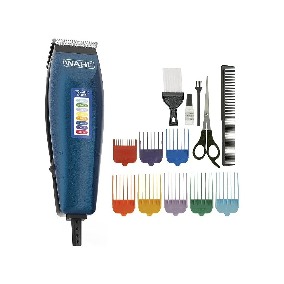 Colour Pro Corded Clipper, Head Shaver, Men's Hair Clippers, Colour Coded Guides, Family at Home Haircutting