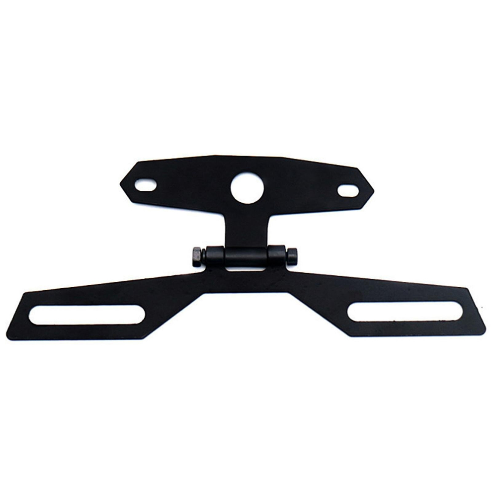 Motorcycle Folding License Plate Holder Adjustable Tail Rear Bracket Rack Light 9444929378184