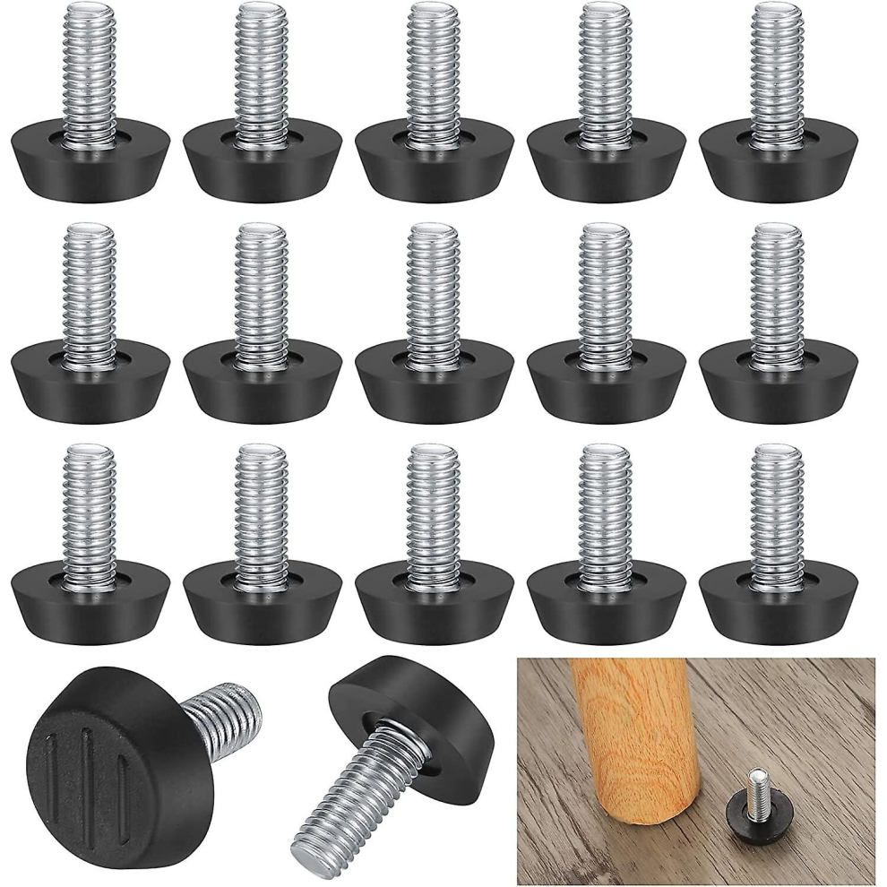 22 Pack Adjustable Furniture Leveling Legs,M8 X 20Mm,Screw Leveling Feet 9444929377514