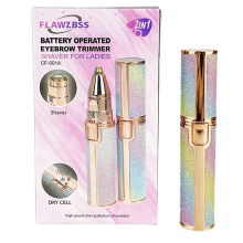 2 In 1 Electric Face Hair Remover Eyebrow Trimmer 360 Degree All Round Painless Facial Razor Epilator