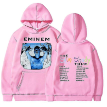 (Pink13, M) Eminem Anger Management Tour 2002 Hoodie Vintage Harajuku Funny Rick Sweatshirts Long Sleeve Men Women Pullover Fashion