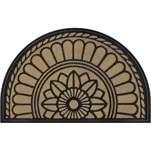 Half Round Door Mat Outdoor, Heavy Duty Front Door Mat, 60 X 90 Cm, Anti Slip Entrance Mat Outside,dirt Trapper Rubber Backed Doormat,yellow Mat
