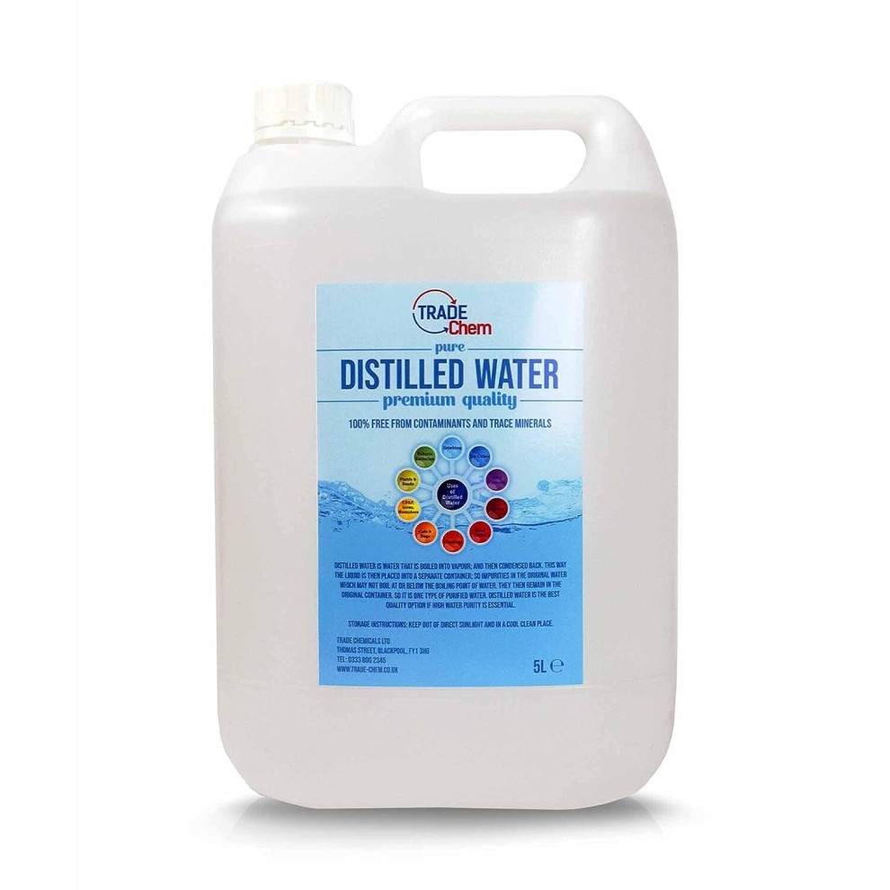 Distilled Water 100% Ultra Pure Water (Blue) (5L)