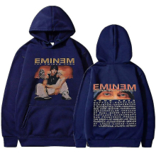 (Navy blue, L) Eminem Anger Management Tour 2002 Hoodie Vintage Harajuku Funny Rick Sweatshirts Long Sleeve Men Women Pullover Fashion