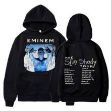 (Black8, L) Eminem Anger Management Tour 2002 Hoodie Vintage Harajuku Funny Rick Sweatshirts Long Sleeve Men Women Pullover Fashion