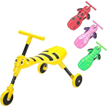 Scuttlebug 3Wheel Foldable Ride On Tricycle1+ Year Bumblebee Trike Antennae Handlebar Develop Toddler Motor No Surface Scratches W33cm xD60cm xH43cm