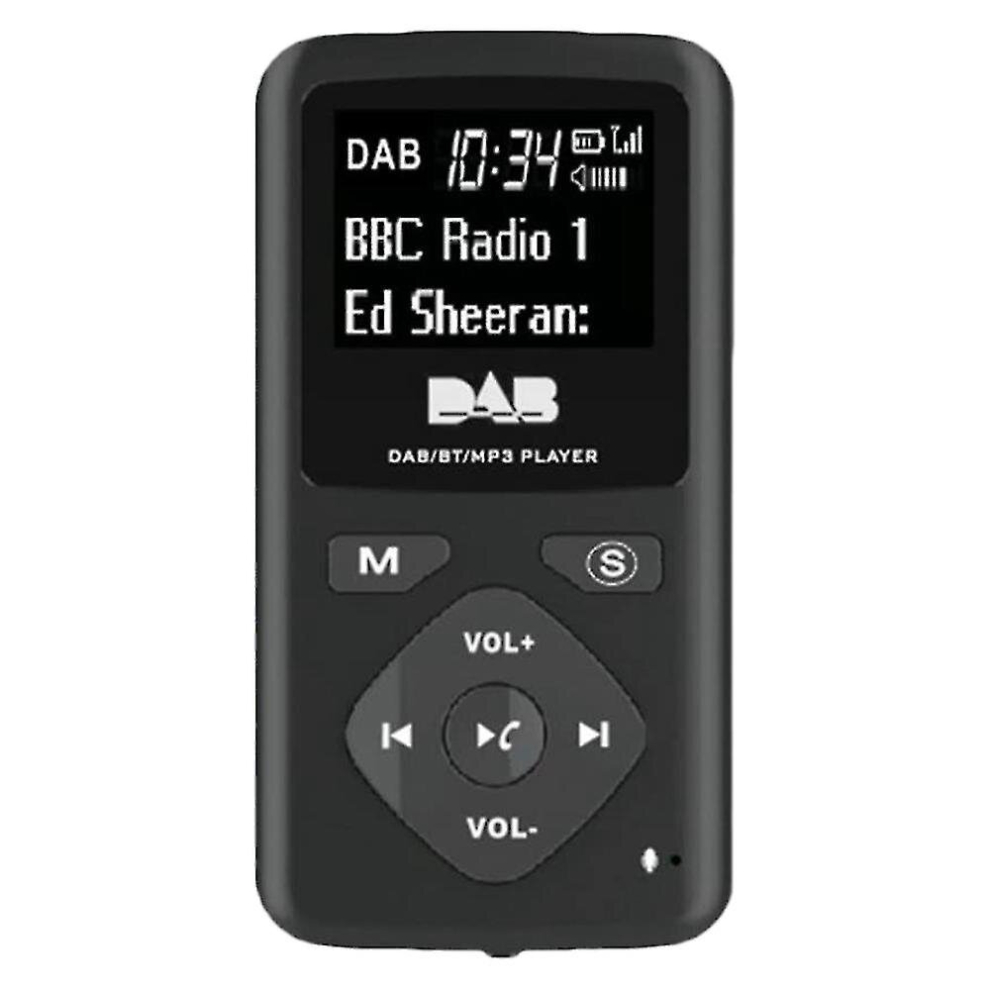 Dab/Dab Digital Radio Bluetooth 4.0 Personal Pocket Fm Mini Portable Radio Earphone Mp3 -Usb 9444929383355