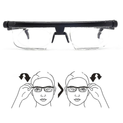 Portable Adjustable Strength Lens Glasses Variable Focus Distance