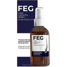 Feg Hair Growth Spray, Nourishes Long, Thick, Strong Hair Quickly, Prevents Hair Loss 50 Ml
